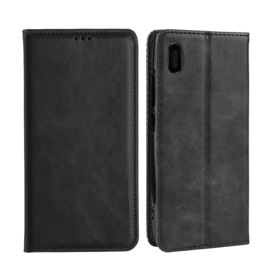 Leather Flip Cover with Internal Pocket For Xiaomi Redmi 7a Black